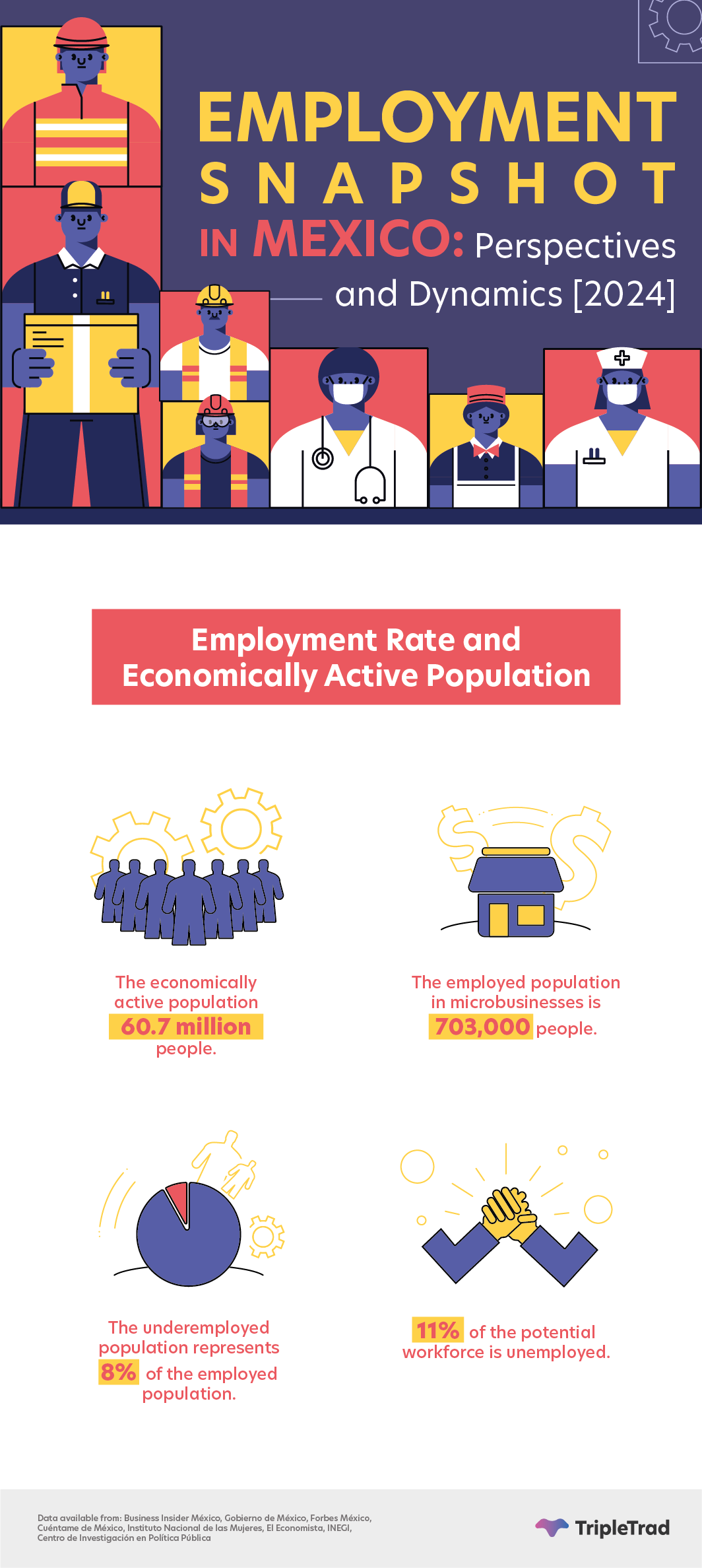 employment occupation mexico data statistics